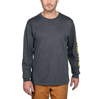 Heavyweight Logo Sleeve Graphic Carbon Heather Shirt Heren