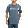 Carhartt Dearborn Logo Shortsleeve Thundercloud Heather T-Shirt Heren