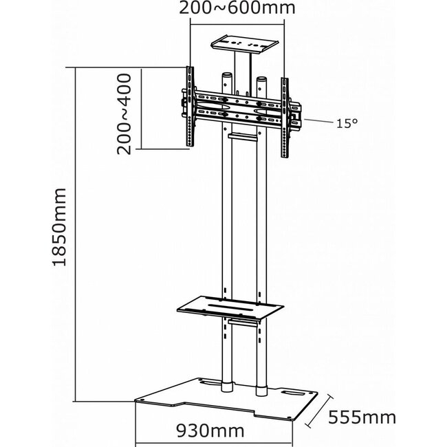 Neomounts  PLASMA-M1700ES TV Vloerstandaard