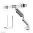 Neomounts DS75-450WH2 Monitorarm 17-32" - gasveer - Topfix - 180°-stop