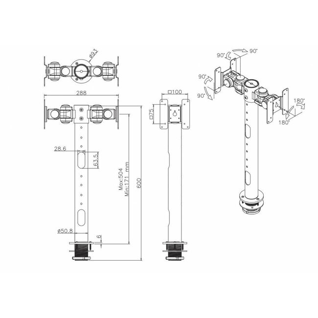 Neomounts FPMA-D050DBLACK Monitorbeugel