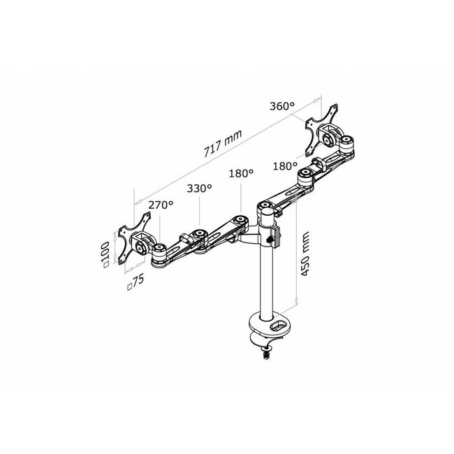 Neomounts FPMA-D935DG Monitorbeugel