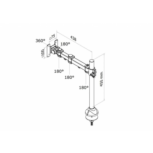 Neomounts FPMA-D960G Monitorbeugel
