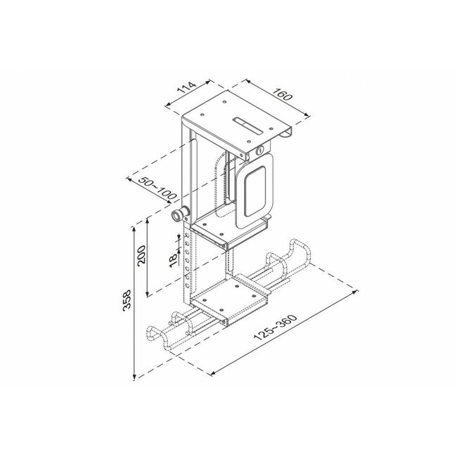 Neomounts CPU-D075BLACK/LK CPU Houder