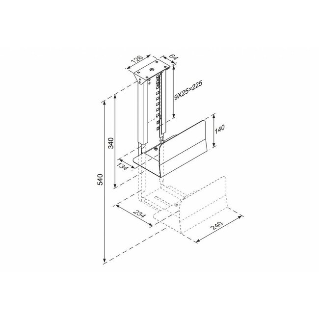 Neomounts CPU-D200SILVER CPU Houder