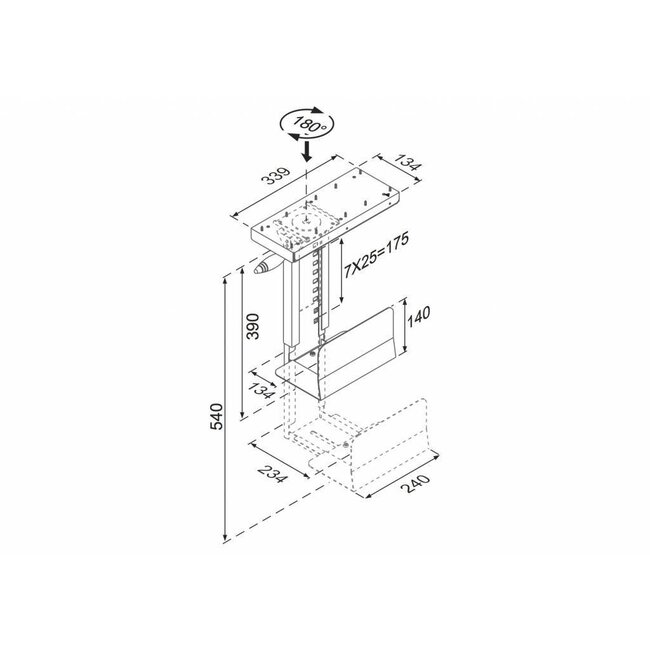 Neomounts CPU-D250BLACK CPU Houder