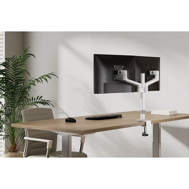 Neomounts DS60-425WH2 Monitorarm 17-27 inch - ruimtebesparend