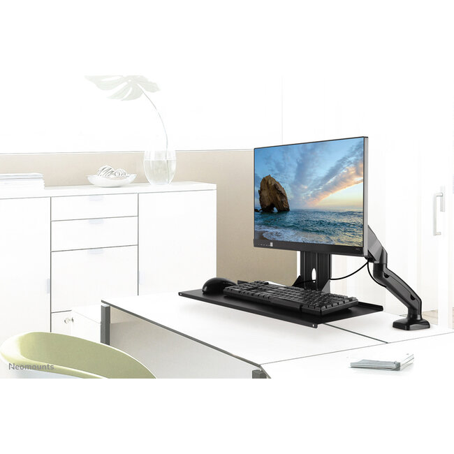 Neomounts KEYB-V200BLACK toetsenbord-/muishouder