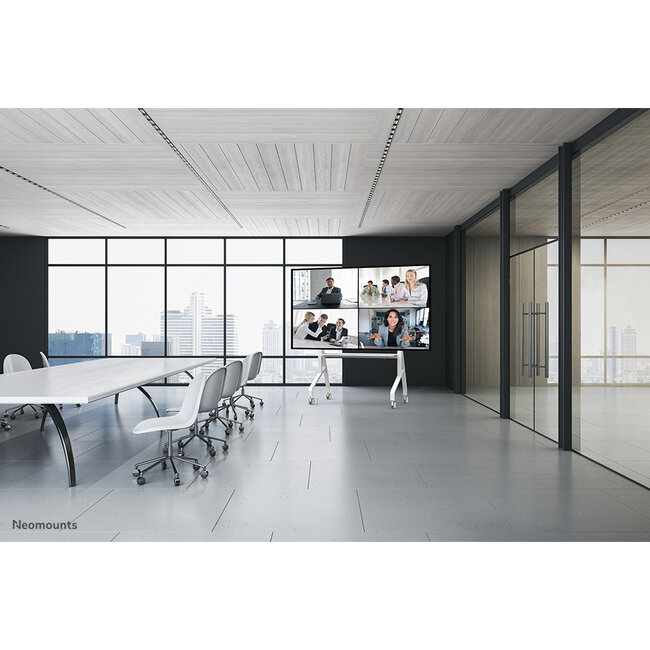 Neomounts FL50-575WH1 TV Vloerstandaard Verrijdbaar