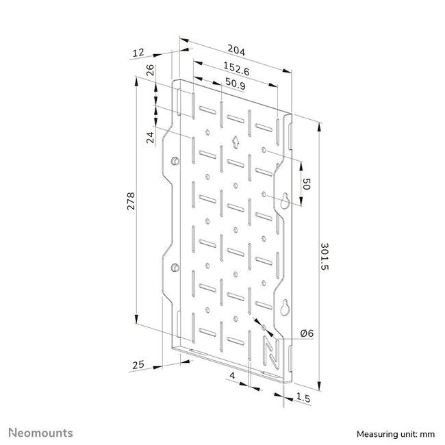Neomounts AWL05-750BL AV Hardware Rek/Videowall Koppeling