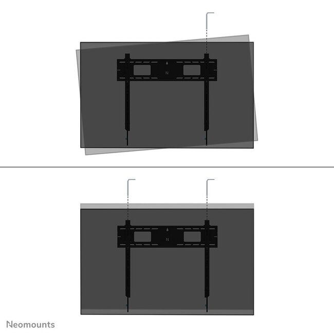 Neomounts WL35-750BL18 Heavy duty muurbeugel 43-98 inch - kantelbaar - vergrendelbaar - snelle installatie - TÜV