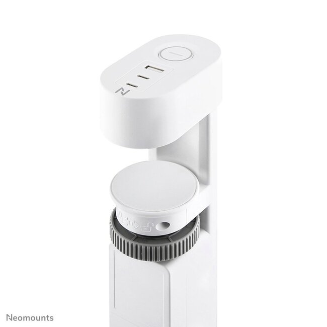 Neomounts DS22-840WH6 Bureaucontactdoos met klem en USB-C en USB-A poorten - Quick-charge