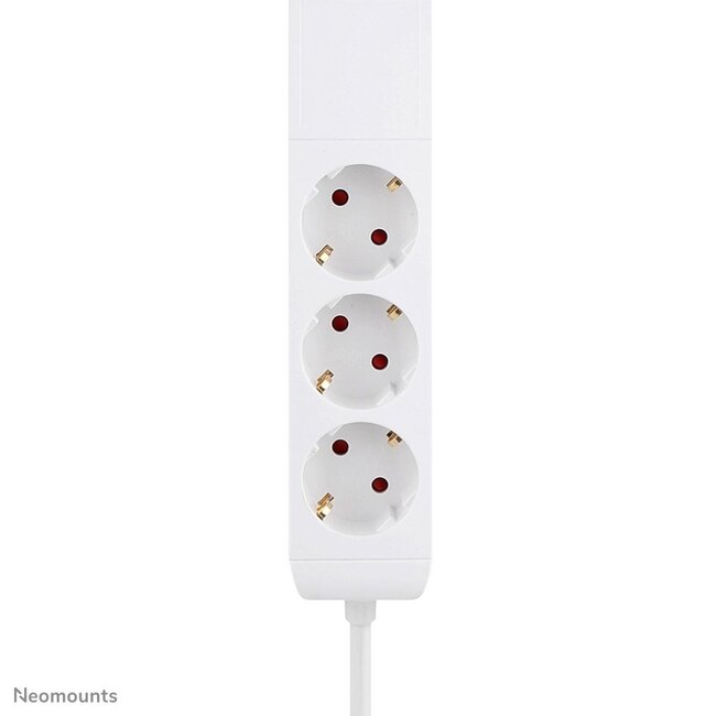 Neomounts DS22-840WH6 Bureaucontactdoos met klem en USB-C en USB-A poorten - Quick-charge