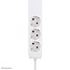 Neomounts DS22-840WH6 Bureaucontactdoos met klem en USB-C en USB-A poorten - Quick-charge