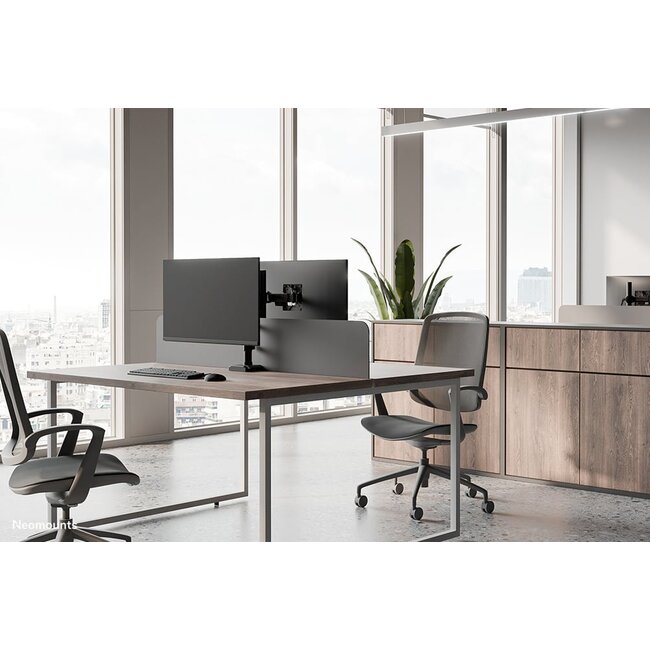 Neomounts DS60-600BL1 Monitorarm 10-32" - Quick-fix - 180°-stop