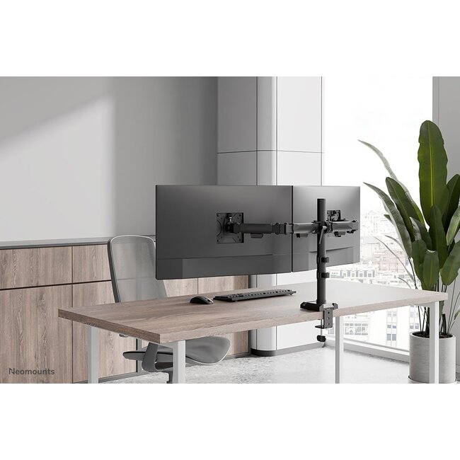 Neomounts DS60-600BL2 Monitorarm 10-32 inch - Quick-fix - 180°-stop