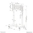Neomounts FL55-975BL1 TV trolley 75-115" - gemotoriseerd