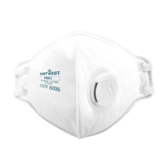 PORTWEST FFP3 Dolomite Plat Gevouwen Masker (20 stuks)