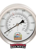 BBQ 365 Vuur&Rook / BBQ365 RVS Thermometer 150mm