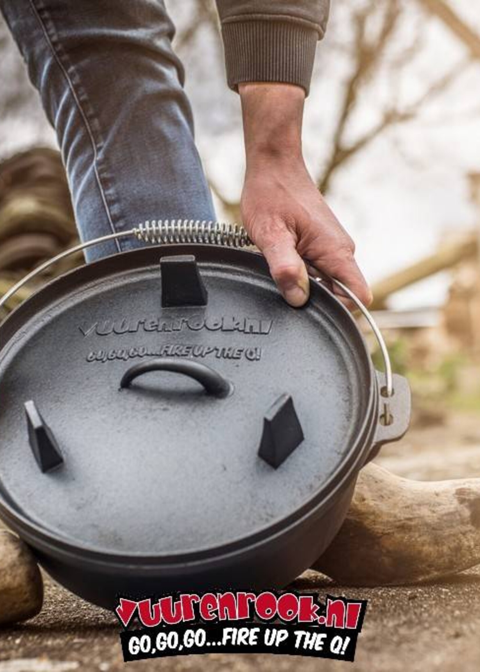 Vuur & Rook Vuur&Rook  Dutch Oven 6 Quarts met Coolgripp