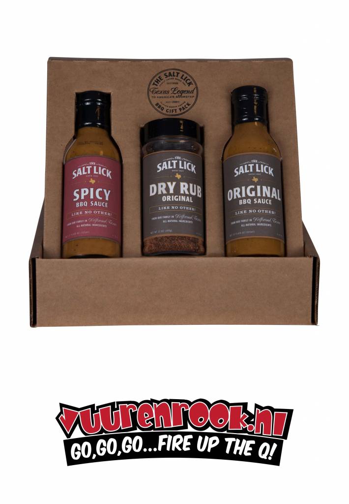 The Salt Lick Texas Legend BBQ Gift Pack! Vuur & Rook