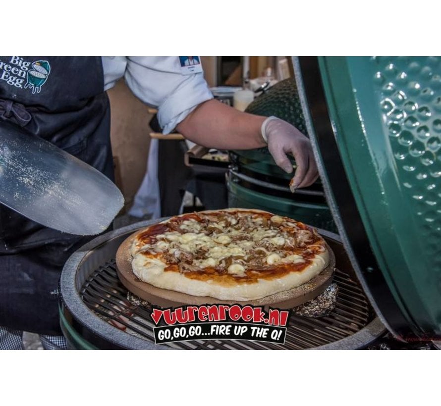 Big Green Egg Large Pizza Stone Vuur Rook