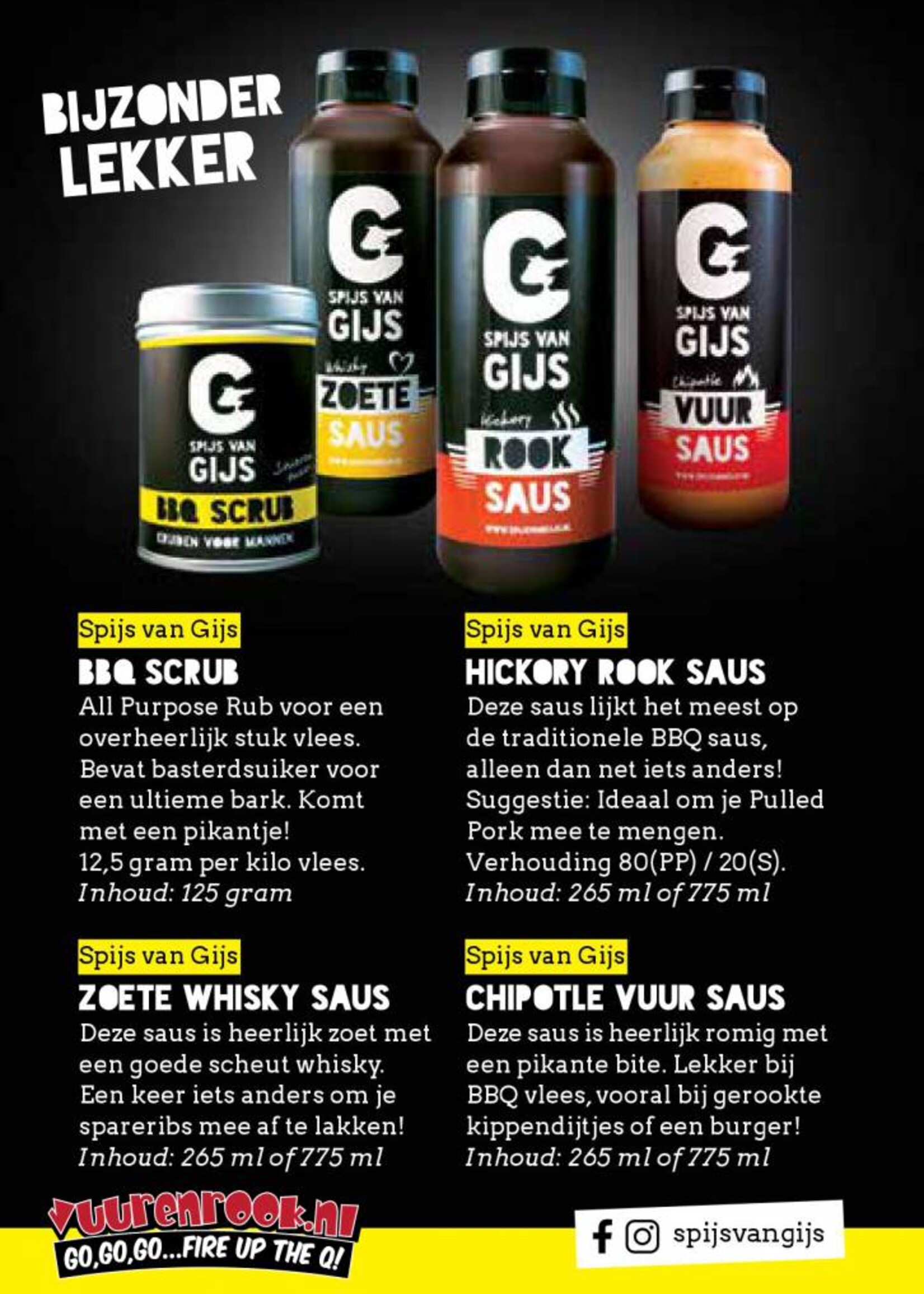 Spijs van Gijs Spijs van Gijs Chipotle Vuur Saus 775 ml