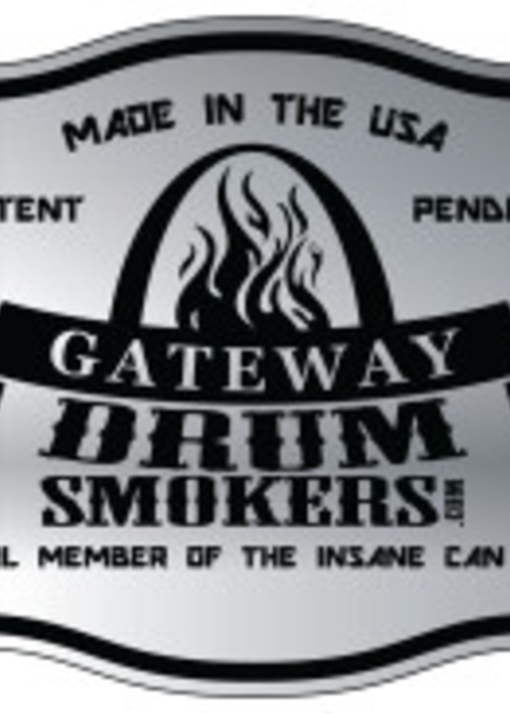 Gateway Drum Smokers Blues Hog Edition Gateway Drum Smoker - 55 Gallon Flat Black No Plate