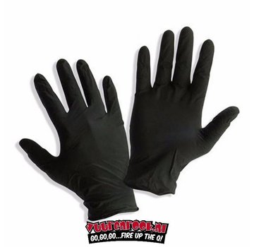 Nebur Black Nitrile Gloves Unpowdered Black 100 pieces