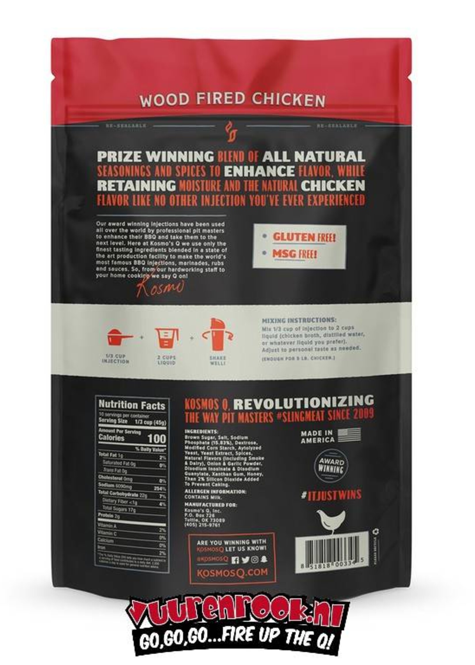 Kosmos Kosmos Wood Fired Chicken Injection 16oz