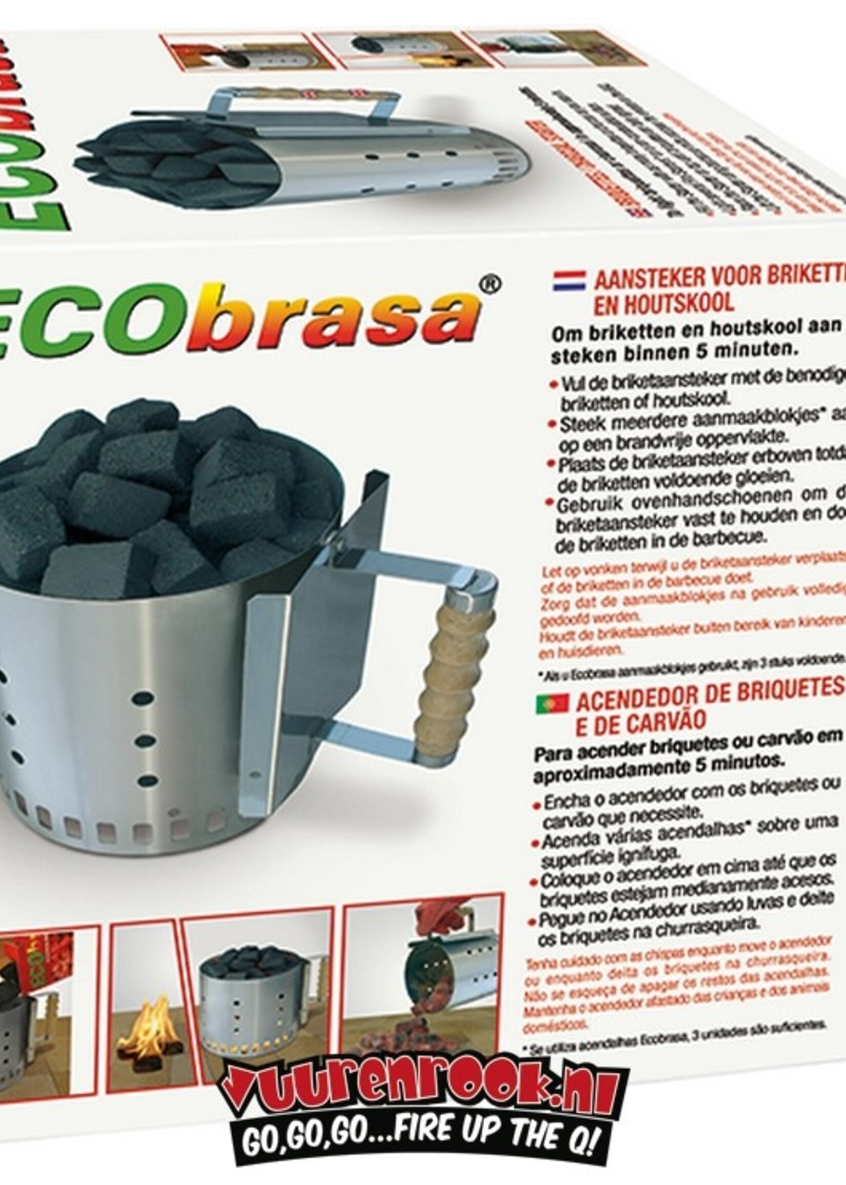 Ecobrasa Ecobrasa RVS Briketten Starter 2 kilo