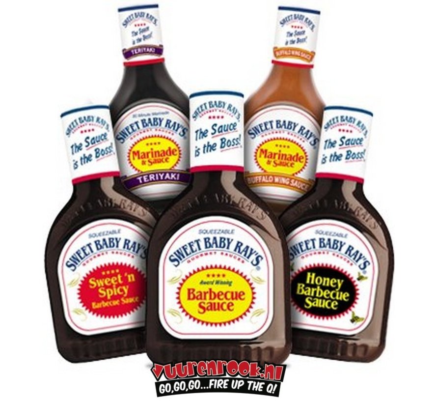 Sweet Baby Ray's Hickory Brown Sugars 18oz Vuur & Rook Sweet Baby Ray's BBQ Saus Barbecue