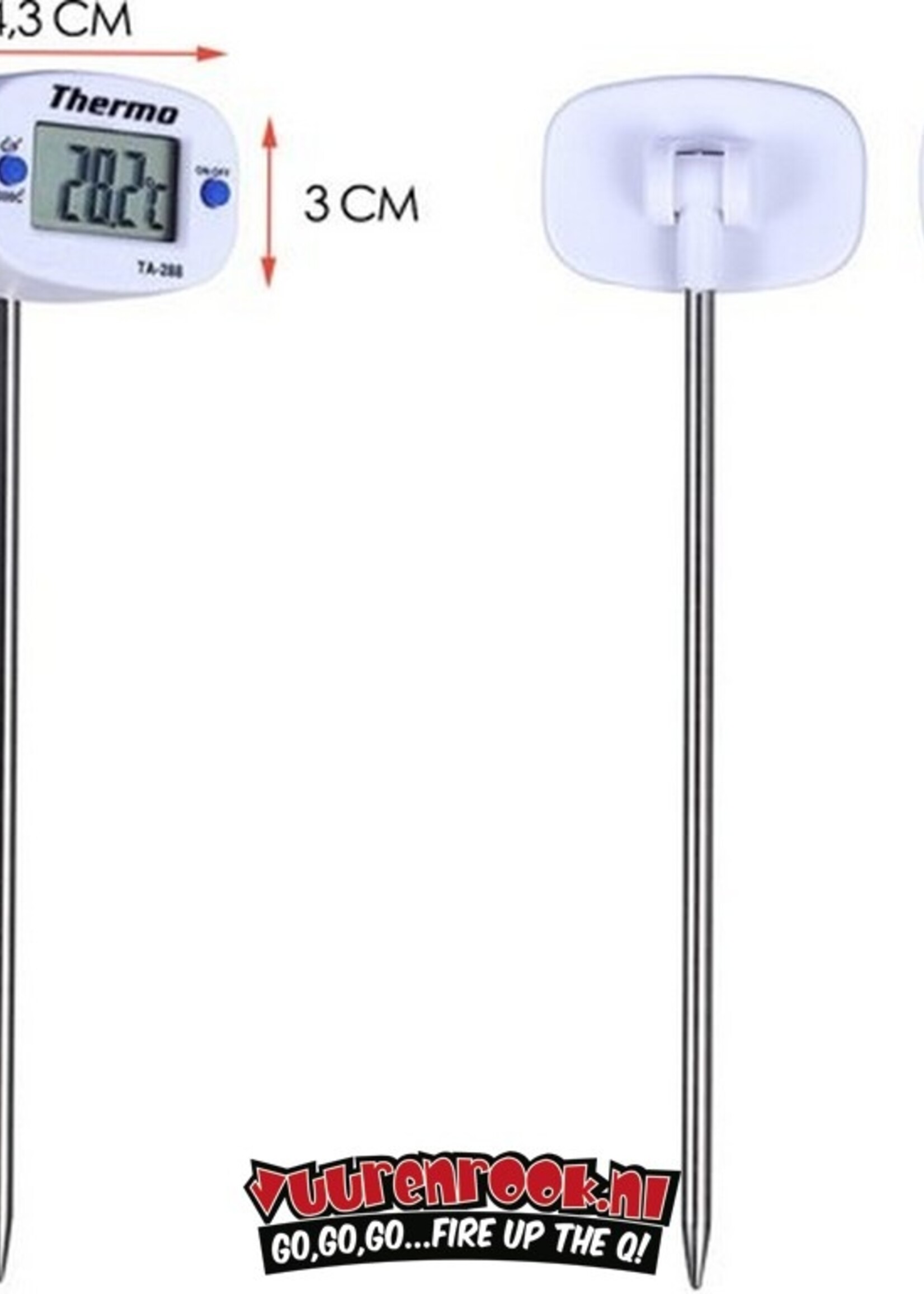 Kitchen Brothers Digitale Vleesthermometer