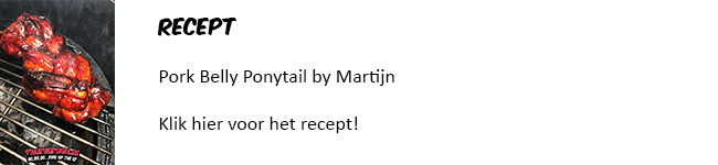 Pork Belly Ponytail Met Bughouse Rub 1 Kg -Aanbiedingen BBQ Plezier Winkel porkbelly ponytail