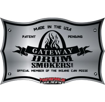 Gateway Drum Smokers The Original Gateway Logo Plate RVS