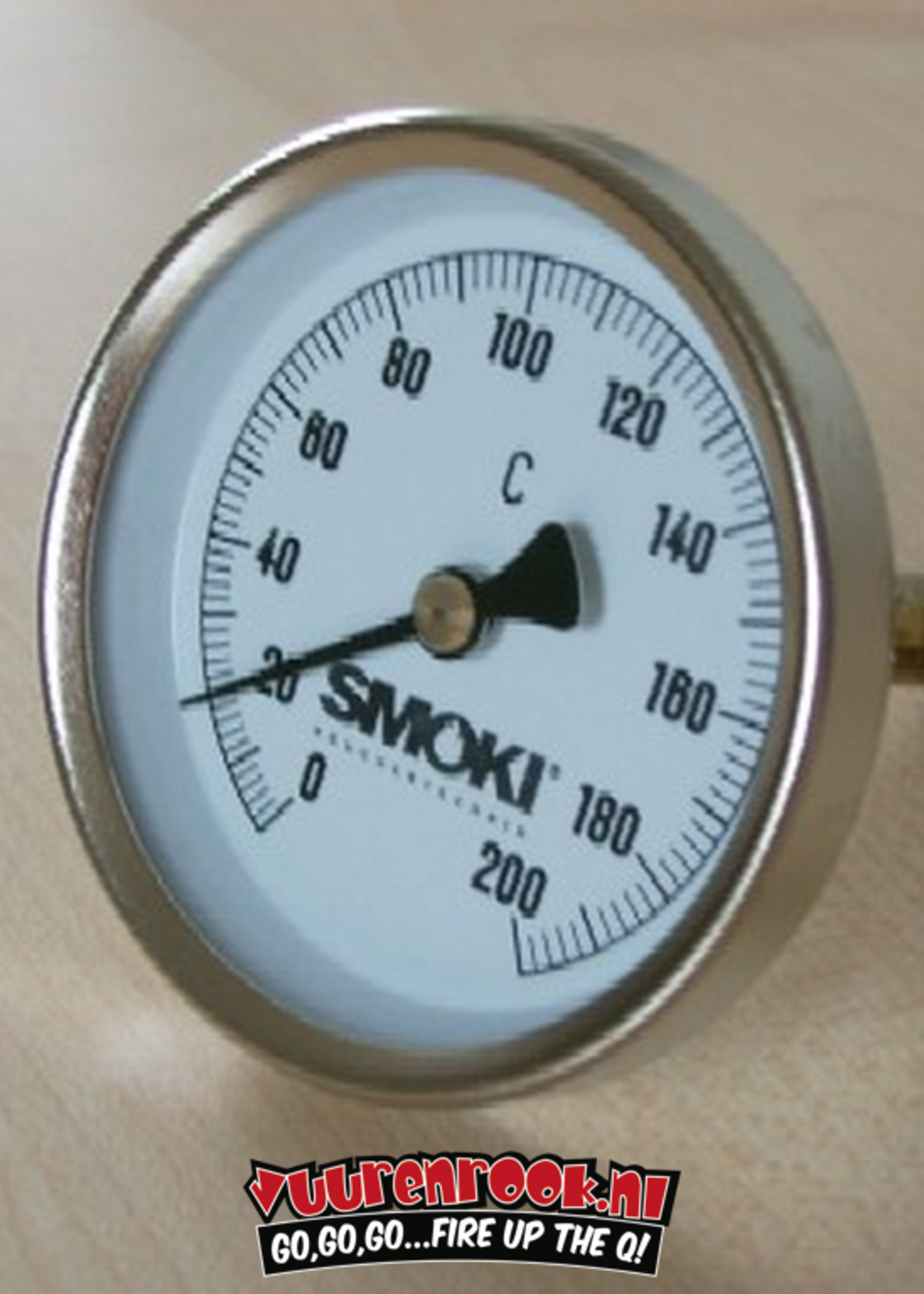 Smoki Smoki Thermometer RVS 0-200℃ 60mm