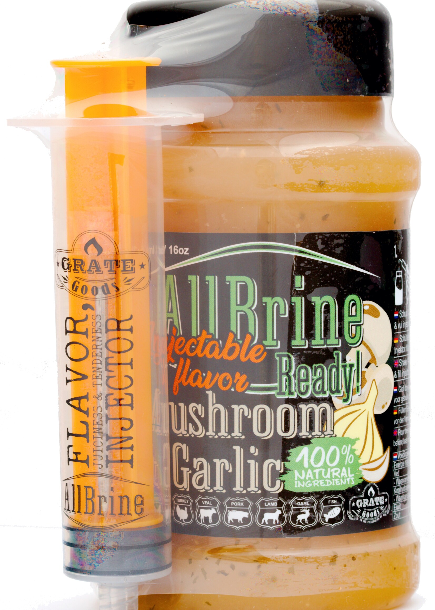 Grate Goods Grate Goods All Brine Mushroom & Garlic 475 ml