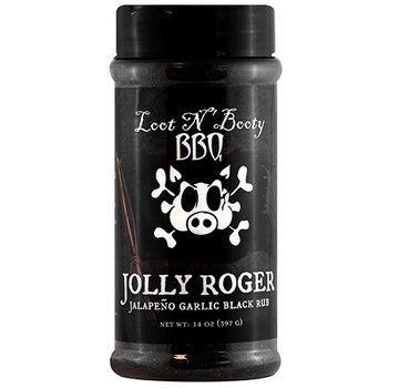 Loot n Booty Loot n Booty BBQ Jolly Roger Jalapeño Garlic Black Rub 14 oz