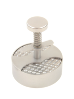 Vuur & Rook Stainless steel hamburger press with structured blade Ø 85mm