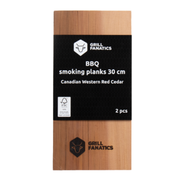 Grill Fanatics Grill Fanatics Kanadische Western Red Cedar Rookplank 30 cm 2 Stuks