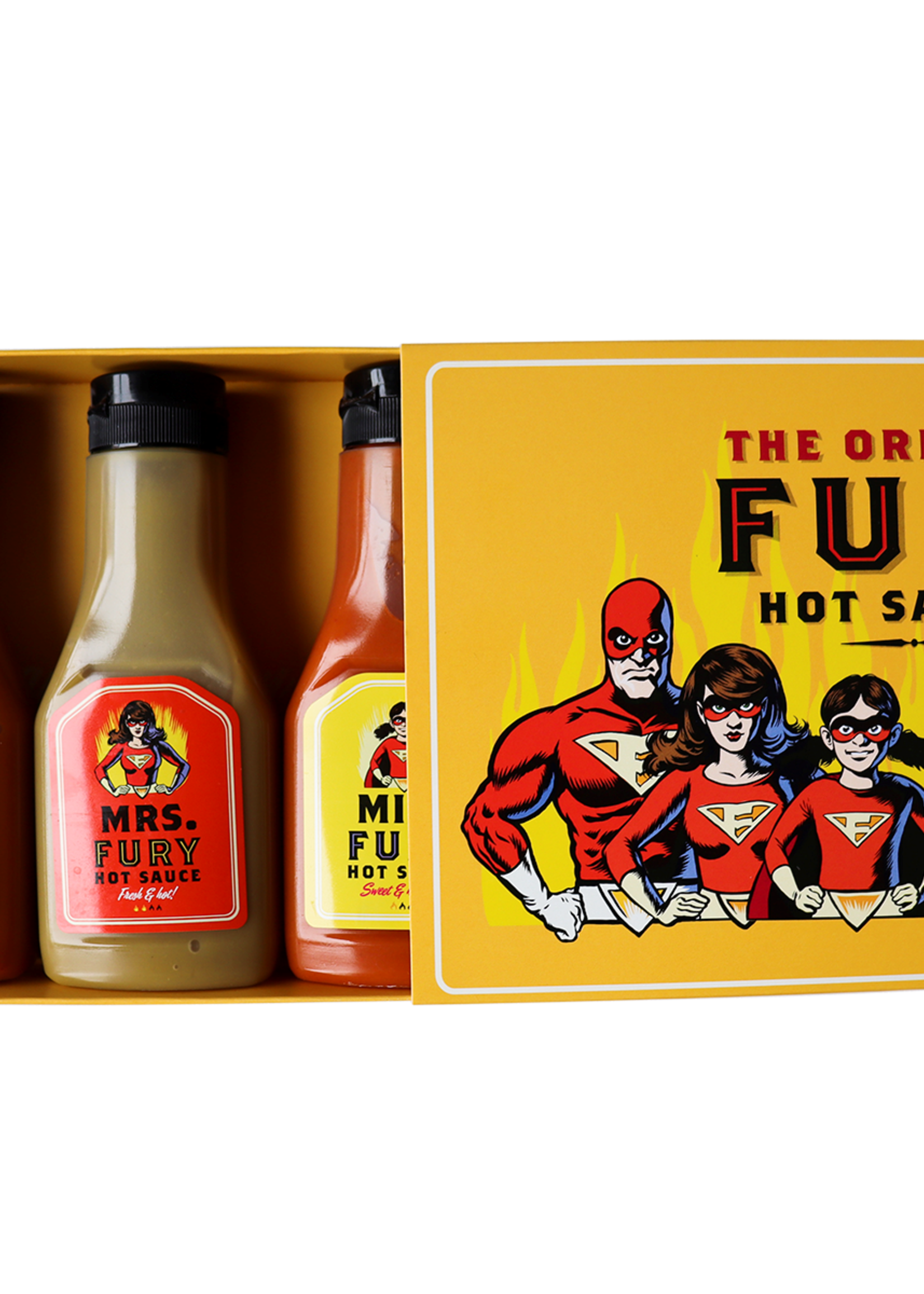 Die Original Fury Hot Sauces Geschenkbox