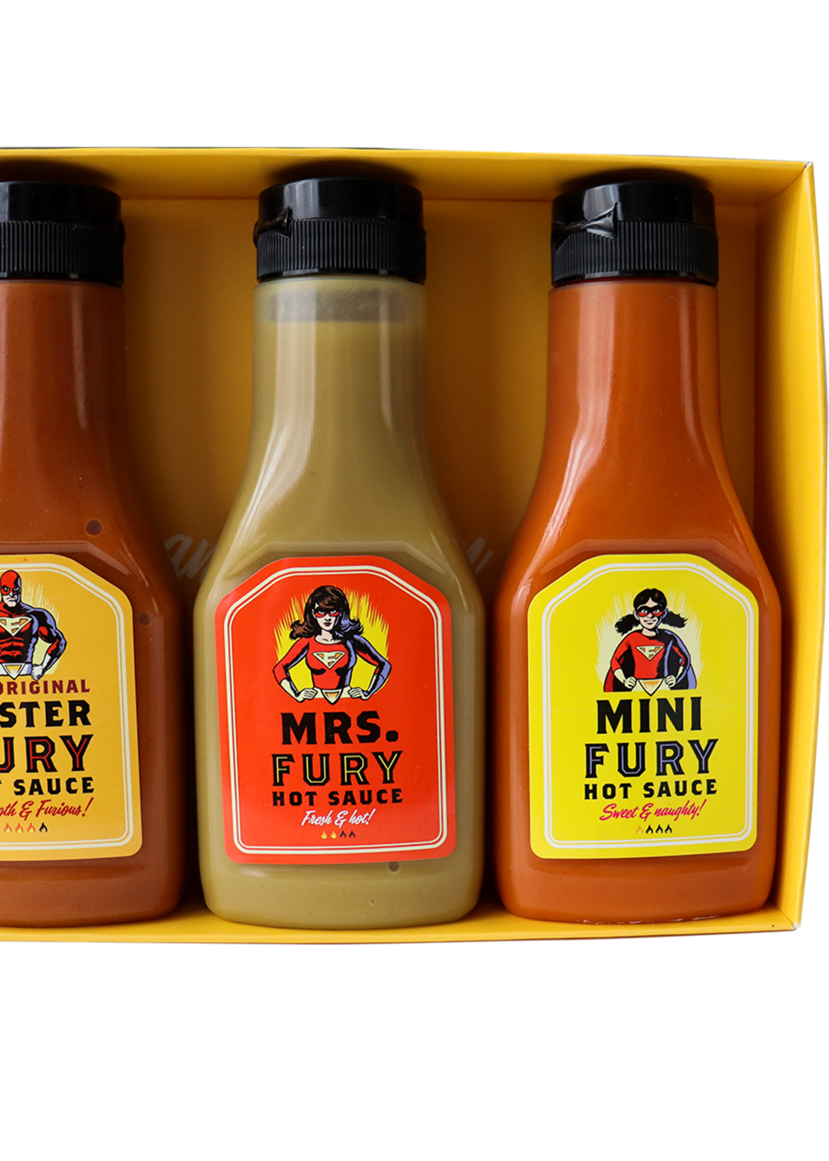 Die Original Fury Hot Sauces Geschenkbox