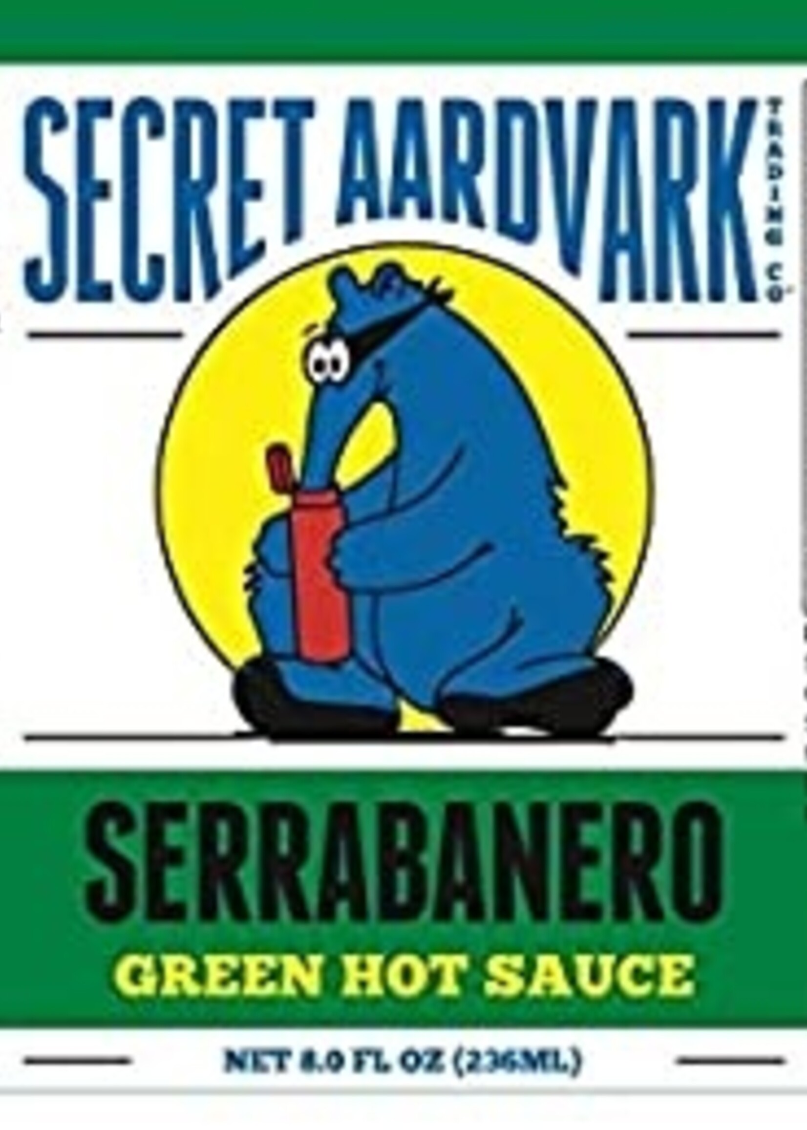 Secret Aardvark Serrabanero Green Hot Sauce 8 oz