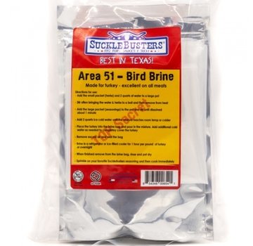 SuckleBusters SuckleBusters Area 51 Bird Brine Kit for Turkey 8 oz