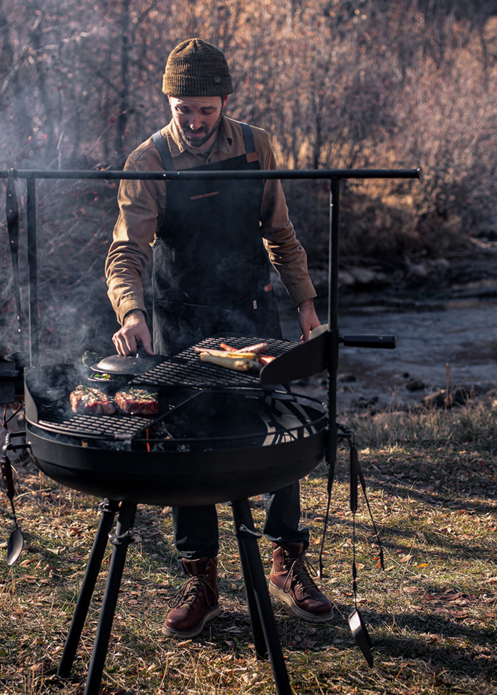 Barebones Barebones Cowboy Fire Pit Grill System