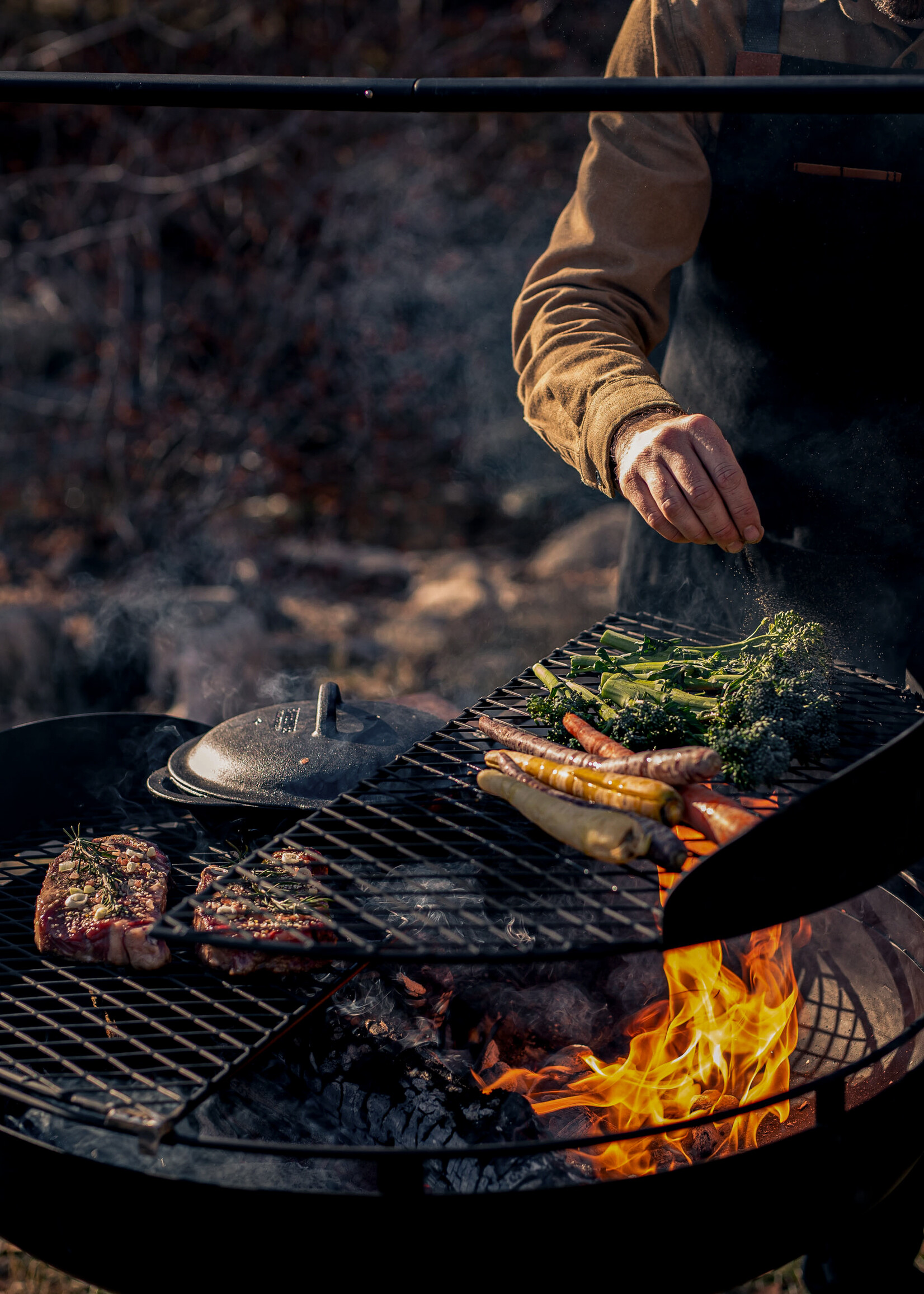 Barebones Barebones Cowboy Fire Pit Grill System