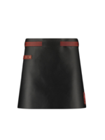 Witloft Witloft Pure Black/Congac Leather Apron Short Waist Down Leather Collection