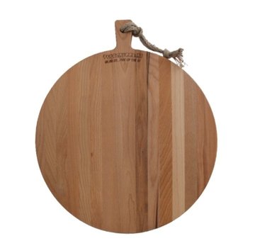 Vuur&Rook Pure Wood Beech Wooden Serving Board Round 42 x 2 cm