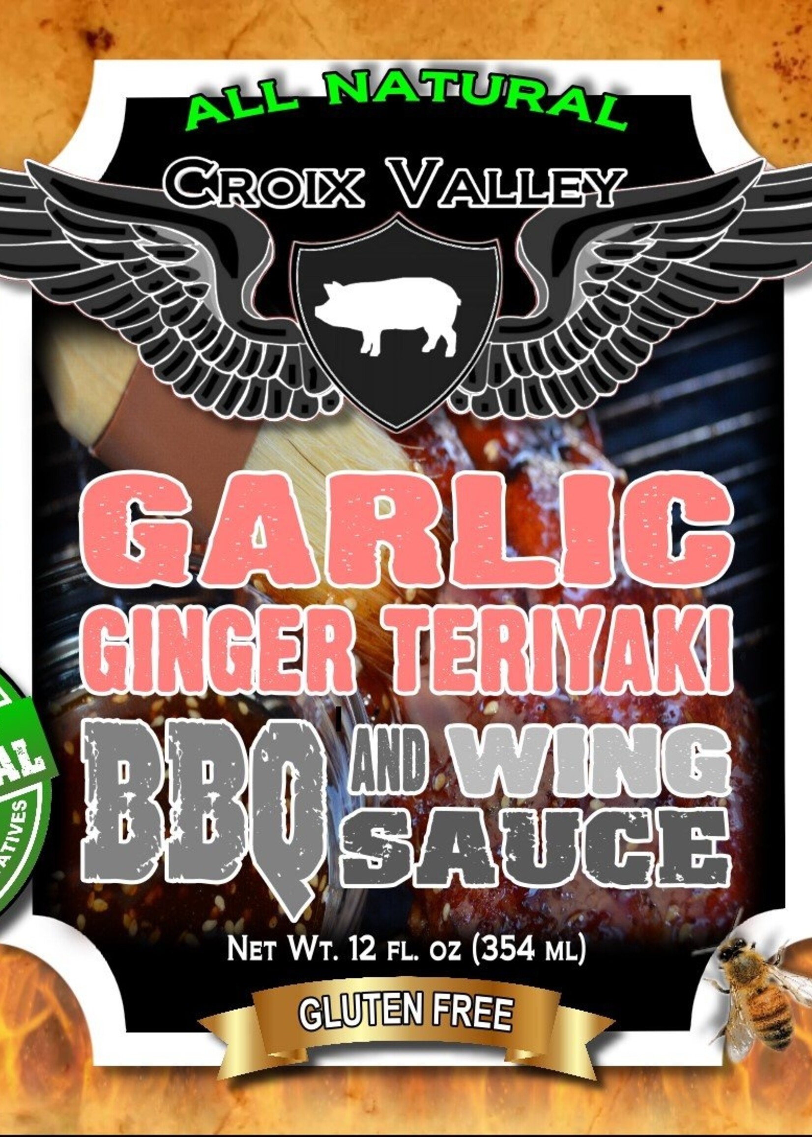 Croix Valley Croix Valley Garlic Ginger Teriyaki BBQ & Wing Sauce 12 oz