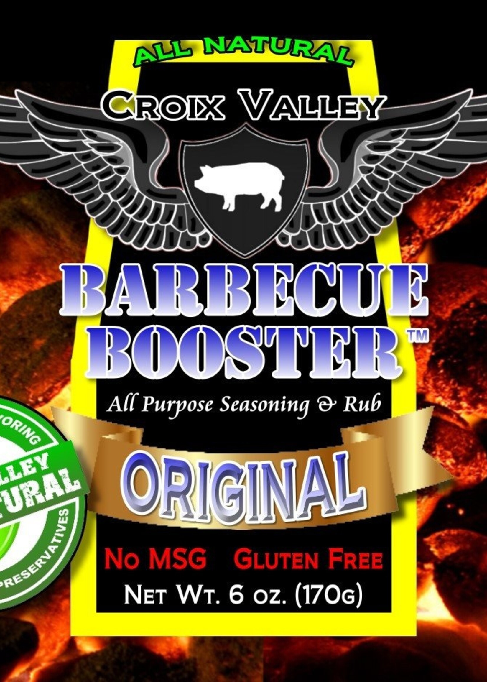 Croix Valley Original Barbecue Booster 6 oz Vuur & Rook